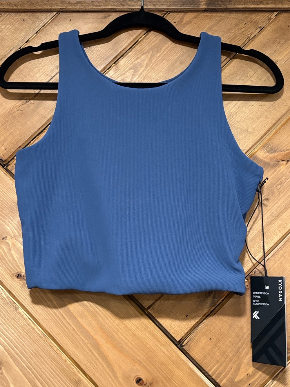 NWT Kyodan Blue Women's Tank Top Compression Series Blue Large